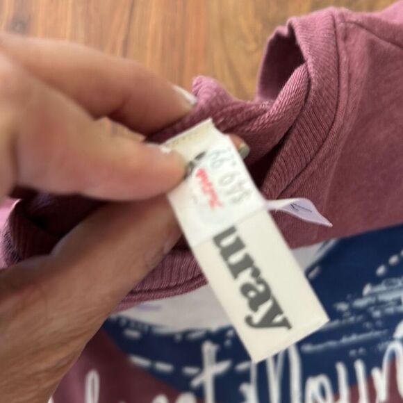 NWT Ouray Heather purple cabinet mountains Troy Montana sweatshirt L lightweight - Picture 4 of 5